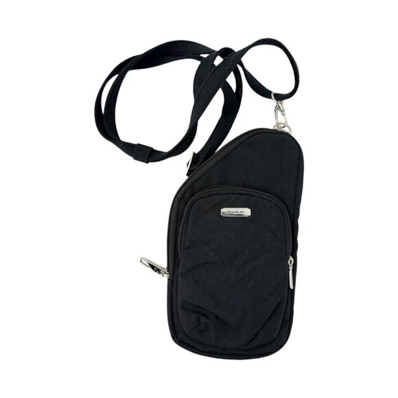Travelon Crossbody anti-theft mini asymmetric Purse Black travel - Picture 4 of 11